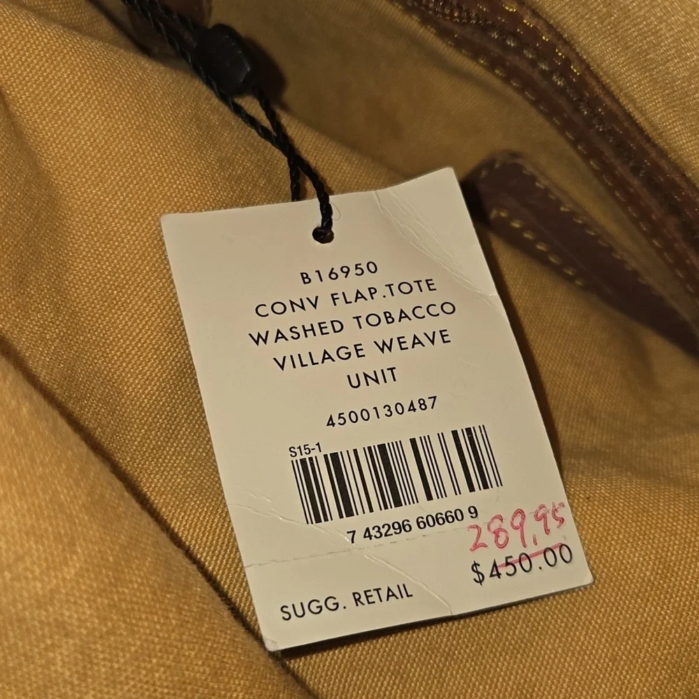 Cole Haan Cony Flap Woven Leather Crossbody Bag